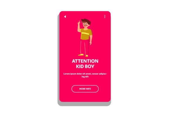 Attention Kid Boy Vector: Enhancing Educational and Creative Projects with Engaging Visuals