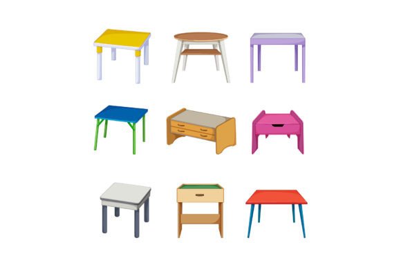 Designing for Development: The Strategic Value of Kid Table Set Cartoon Vector Assets in Modern Visual Communication