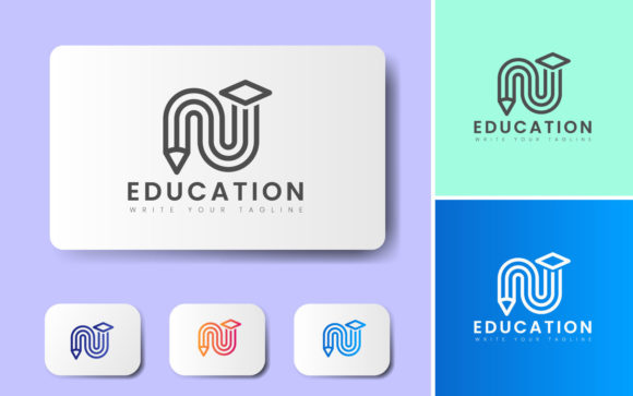 Minimal Education Logo Design Template: A Smart Choice for Modern Academic Brands