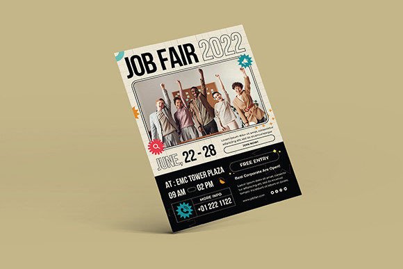 Modern Job Fair Flyer Template Guide