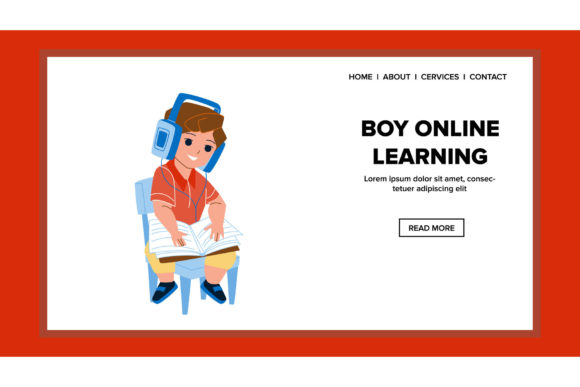 School Boy Online Learning Education Font Guide